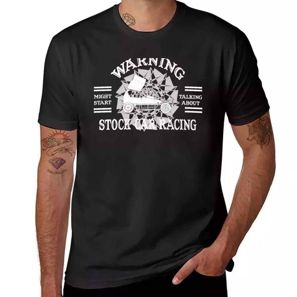 Warning; Might Talk About Stock Cars T-Shirt sports fans korean fashion funny t shirts for men