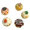 Bag Pendant Takoyaki  Pendant Car Keychains PVC Keychain Funny Simulation Food Key Chain  Women