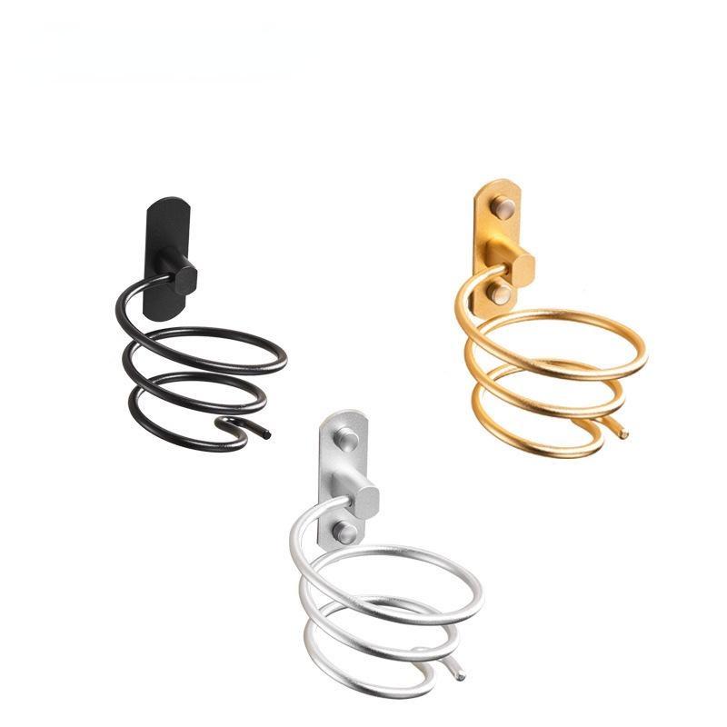 Держатель для фена для ванной комнаты Держатель для средств по уходу за волосами Настенный держатель для фена Коробка-органайзер Полка для аксессуаров для ванной комнаты