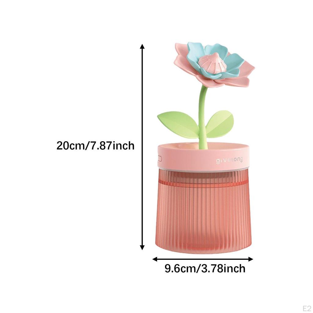Мини-увлажнитель воздуха Cute Flower с функцией подзарядки, автоматическое выключение, низкий уровень шума, два режима распыления