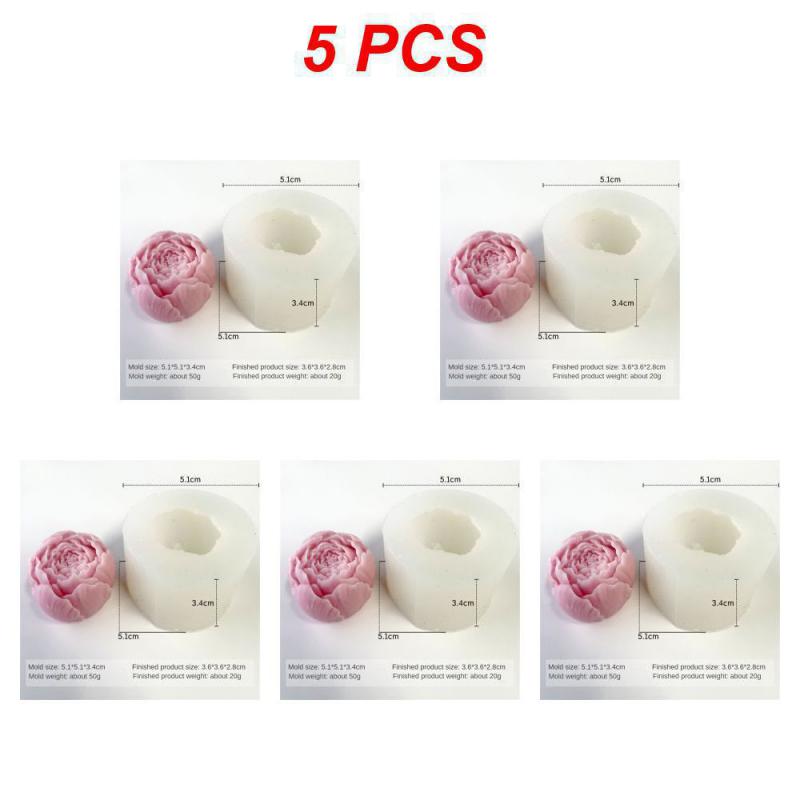 Quality Food-grade Flower Silicone Mold DIY Ornaments Handmade Soap 3D Cake Chocolate Candy Jelly Baking Tool Molds Reusable