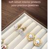Multi-Compartment Wooden Jewelry Display Tray Velvet Lining Pendant Display Plate  Show Case Props