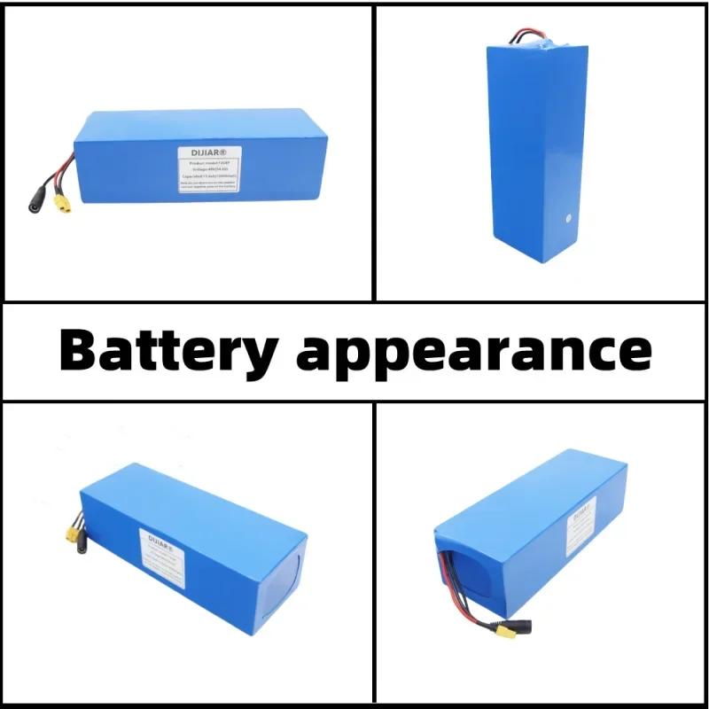 New Power Model 48V 13600Ah 18650 3400mah 13S4P Lithium-ion Battery Pack 48V 13.6ah T Plug 48V2A Charger