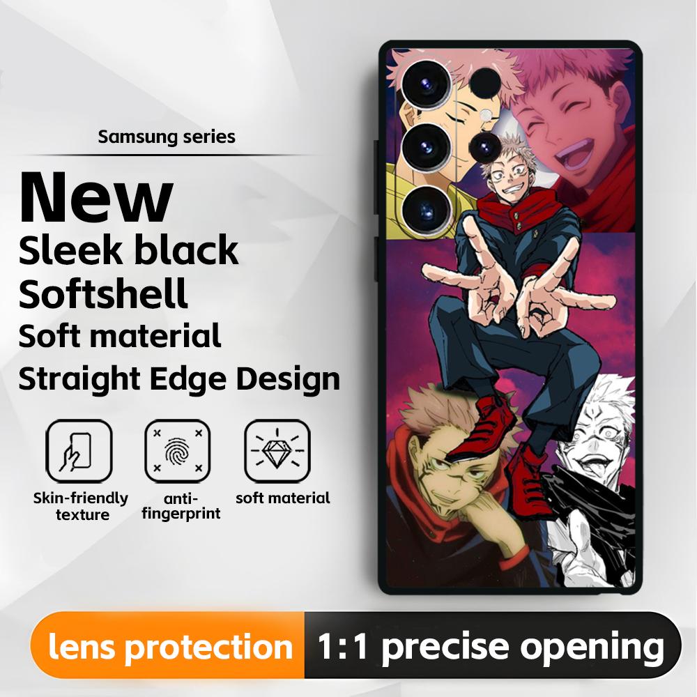 Hot Anime Jujutsu kaisen(0) Phone Case For Samsung Galaxy S25 S24 S23 S22 S21 S20 Plus Ultra Note20 Soft Black