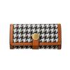 Short Card Holders Clutch PU leather Short Wallet Ins Women Houndstooth Wallet  Female