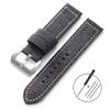 Waterproof Sailcloth Watch Strap Nylon Leather Watch Band 20mm 22mm 24mm for Panerai Vintage Stitching Band Sports Belt for Men