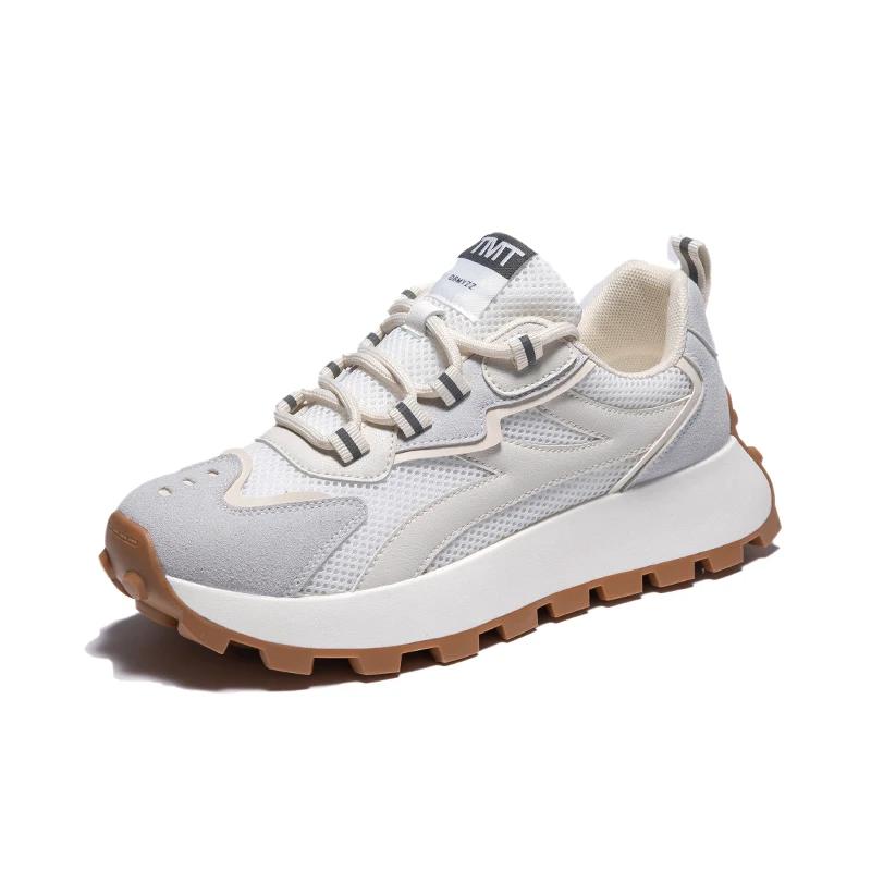 Модные универсальные повседневные кроссовки Foe для женщин с круглым носком на платформе, легкие удобные дышащие туфли для женщин, легкие туфли