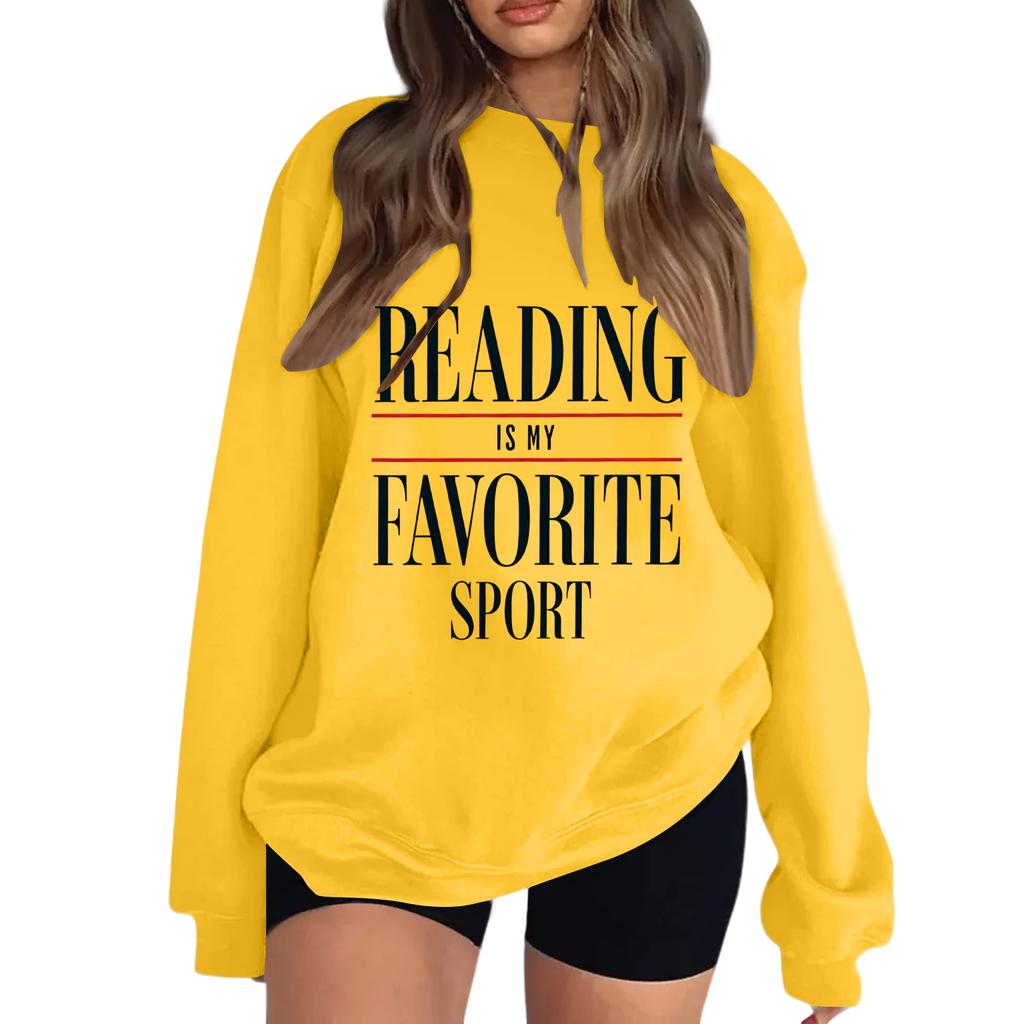 Women's Reading Is My Favorite Sport Sweatshirt