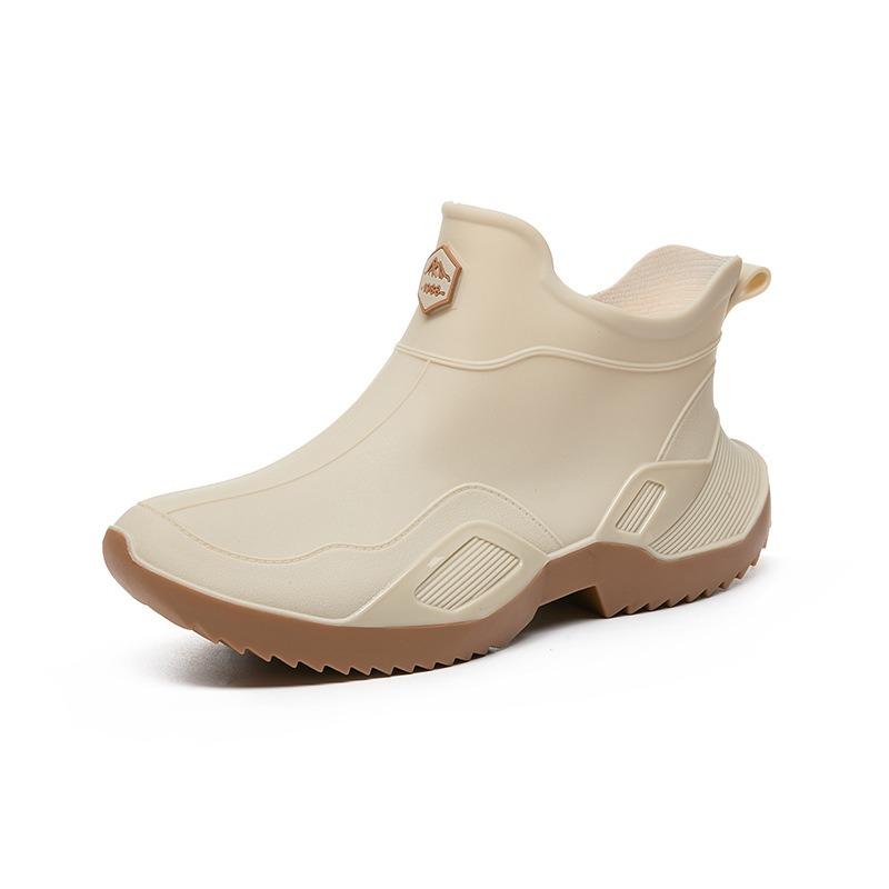 Large size rain shoes female adult size 4 4 women's low-top rain boots fashionable outer wear non-slip waterproof shoes men's rubber shoes