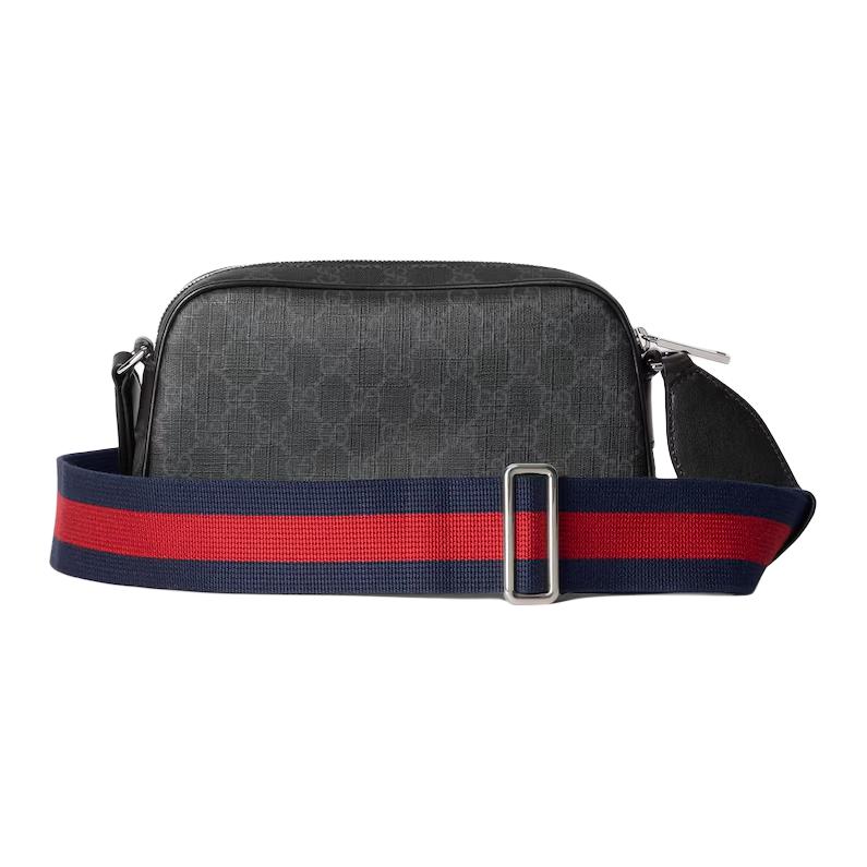 Gucci С принтом GG Регулируемый плечевой ремень Сумка через плечо Мужские сумки Черный 792097-FADJA-1042