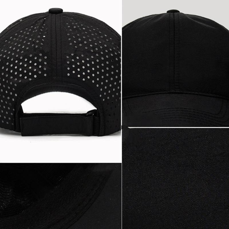 Быстросохнущая бейсболка с вентиляцией, удобная кепка-snapback для хайкинга, бега, езды на велосипеде, унисекс для женщин и мужчин