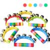 5 Colors Available Half Round Hand Ringing Bell Creative Education Toys Classic Musical Performance Instruments Gift for Kids