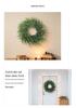 Pine Needle Christmas Wreath: Cross-border Ornament for Fireplace & Wall Decorations