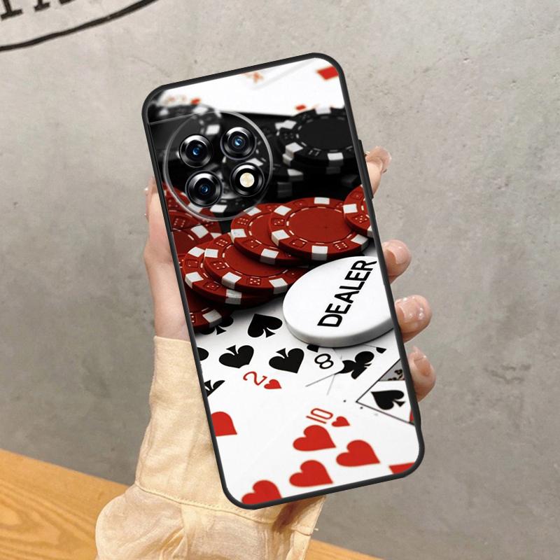 Кейс для OnePlus 8 9 10 Pro 15 13 12 11 13T 13R 12R 10T 8T Nord CE 5 2 3 4 Lite N20 N30 с рисунком костей для покера и казино
