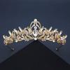 Королева страз Цинковый сплав Барокко Свадебная корона Тиара Женские аксессуары для волос Корейский стиль Повязка на голову