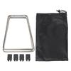 Foldable Cooler Stand Stainless Steel Damp Proof Outdoor Cooler Holder Stand for Camping