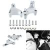 Motorcycle CNC Rear Foot Rests Pegs Pedal Passenger Footpegs Mounting Chrome For Harley Sportster XL883 XL1200