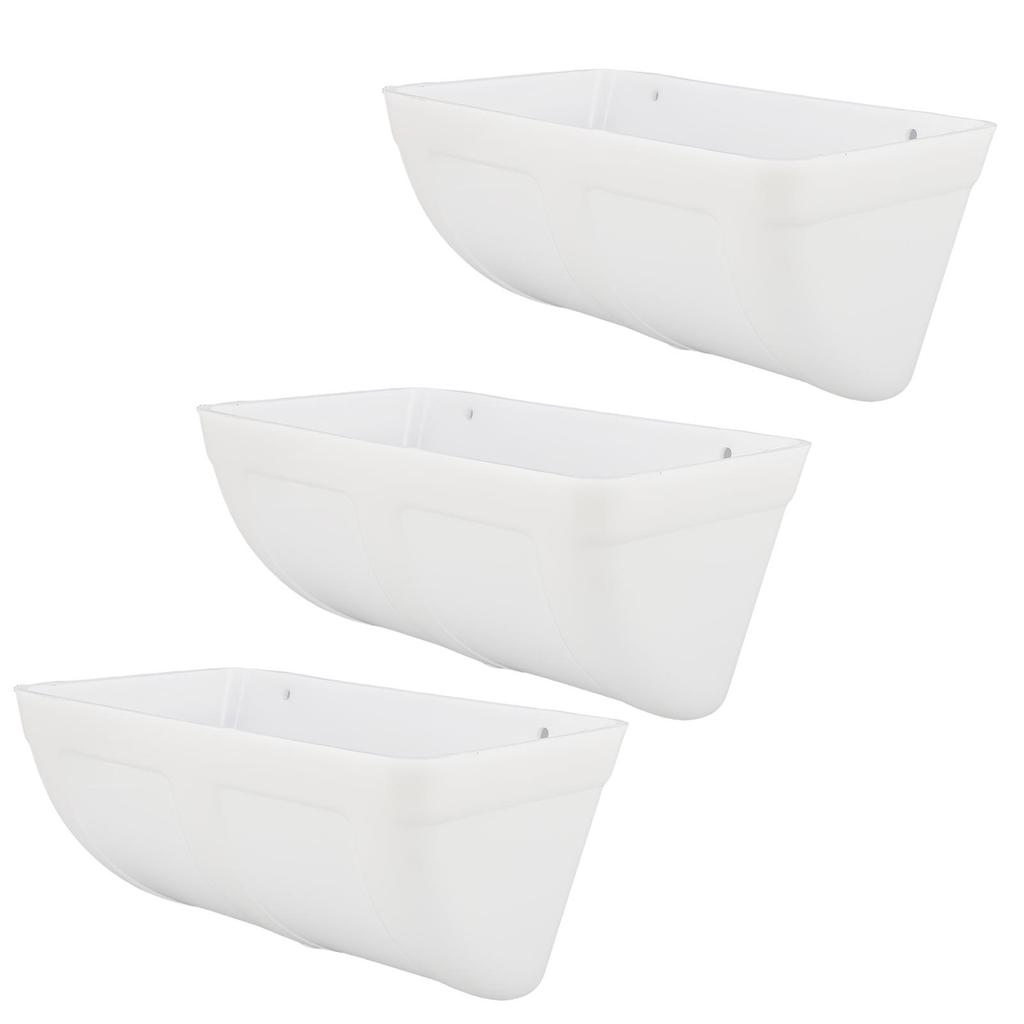 Hanging Poultry Feeder Large Capacity Space Saving Plastic Hanging Chicken Feeder Trough for Farm