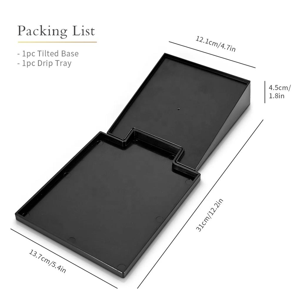 Xiaomi Наклонный кронштейн с поддоном, совместимый с кофемолкой Eureka Mignon, прочная основа с углом наклона и поддон для капель, аксессуары для эспрессо-кофемолки