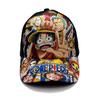 Детская бейсболка One Piece с принтом из полиэстера, защита от солнца для летнего использования на улице
