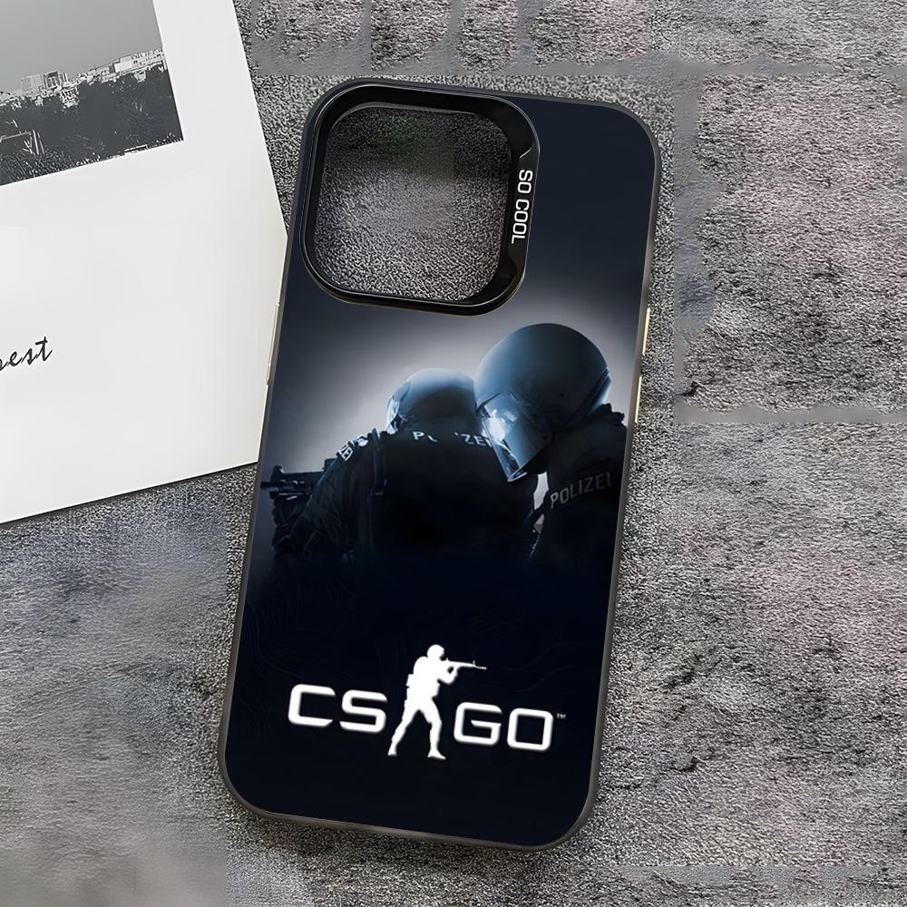 Game C-Counter-Strike CS2 Phone Case For IPhone17 Air 16 15 14 Plus 13 12 11 Pro 7 8 XS Max XR Silver Black Bumper Case