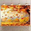 One charming autumn maple leaf photography backdrop and party banner - incheszyc