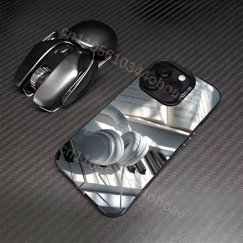 Чехол для телефона 'Классическая музыка пианино' для iPhone 17,16,15,14,13,12,11,Pro,MAX,Plus, мягкий ТПУ, приятный для кожи