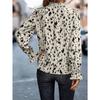 Spring and Autumn Women's Plus Size Shirt Temperament Pullover Long Sleeve Half High Neck Loose Type Shirt