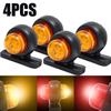 4pcs Side Marker Lights Motorcycle Truck Tail Light Lorry Tractor Clearance Lamp Parking Light Red-White Red-Yellow Outline Lamp