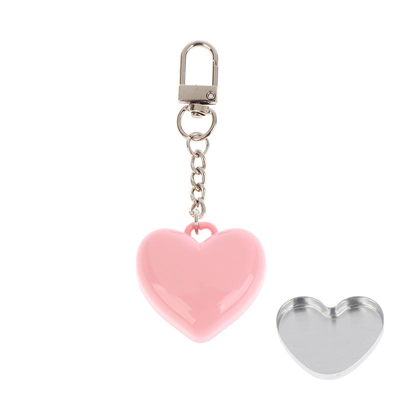 1pcs Case Container Mini Empty Aluminum Pan Key Chain Lipstick Packaging and Heart Shape Blush Powder Box Eye Shadow With