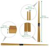 Morikuru Bamboo Smooth Made In Natural Bamboo SG Wonder Zone Set of 5 Chopsticks, Edge, Japan, 22.5cm, Ultra-Fine, Chopsticks, TK03-02,