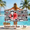 Custom Text Beach Towel, Soft Absorbent Swimming Multi-use TowelBetty Boop