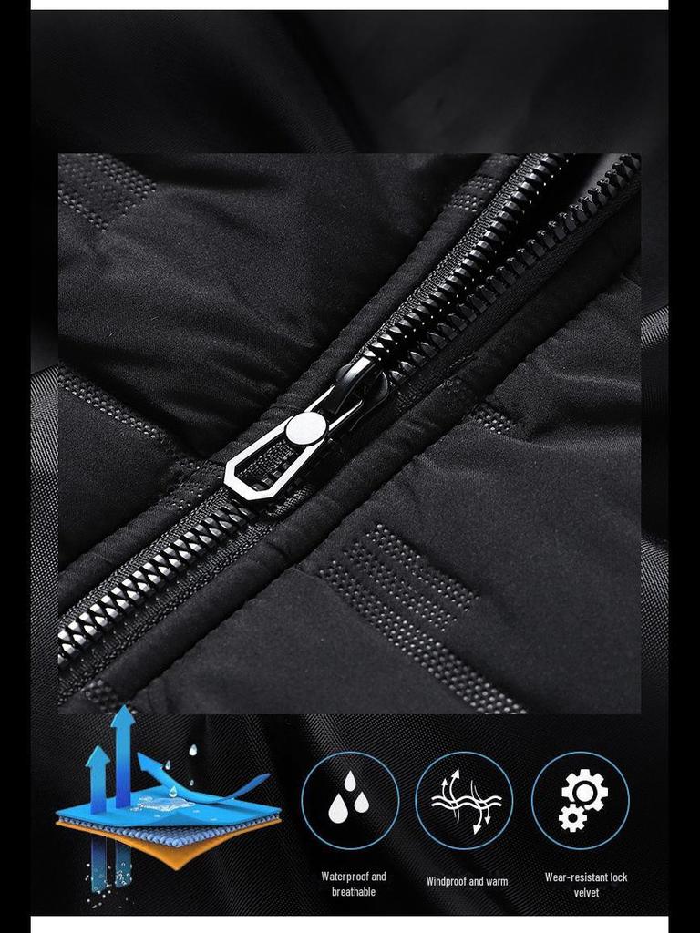 Мужская флисовая куртка с капюшоном из хлопка, теплая зимняя студенческая куртка, размер плюс, ультразвуковой дизайн