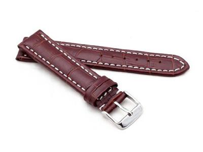 Детали часов King Watch, совместимые с ремешком Tag Heuer Embossed Croco, внешний продукт, темно-коричневый [импортный оригинал] 22/20 мм