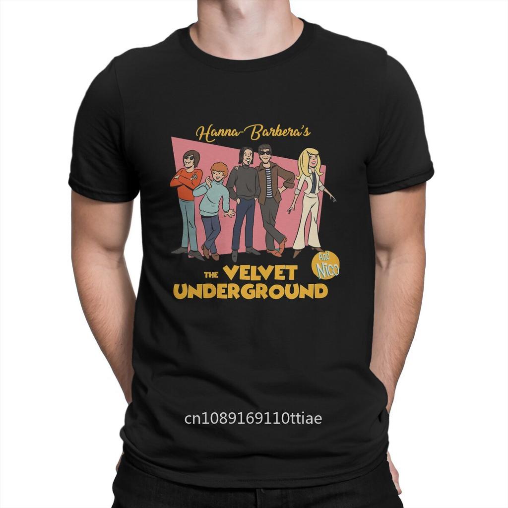 Мужская футболка The Velvet Underground And Nico Barbera Хлопковая футболка с круглым вырезом и коротким рукавом The Velvet Underground