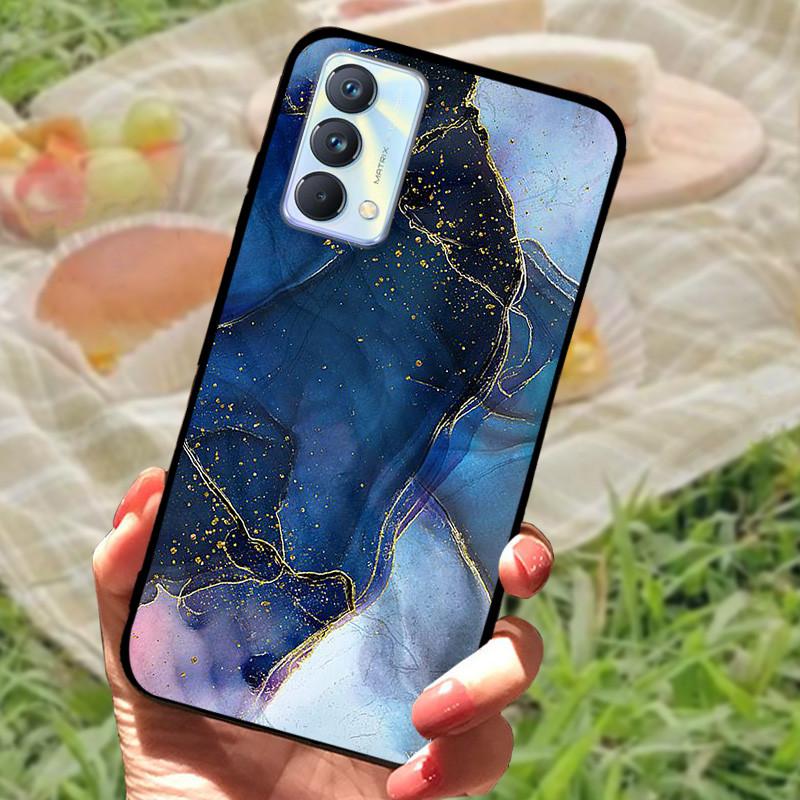 Чехол для Realme GT Master Edition Мраморный painted Cover Мягкий силиконовый ударопрочный чехол для телефона Для Realme GT Master Coque Бампер