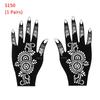 Mehndi Indian Style Beauty Tattoo Stencils Henna Template Sticker Temporary Hand Decal DIY Body Art