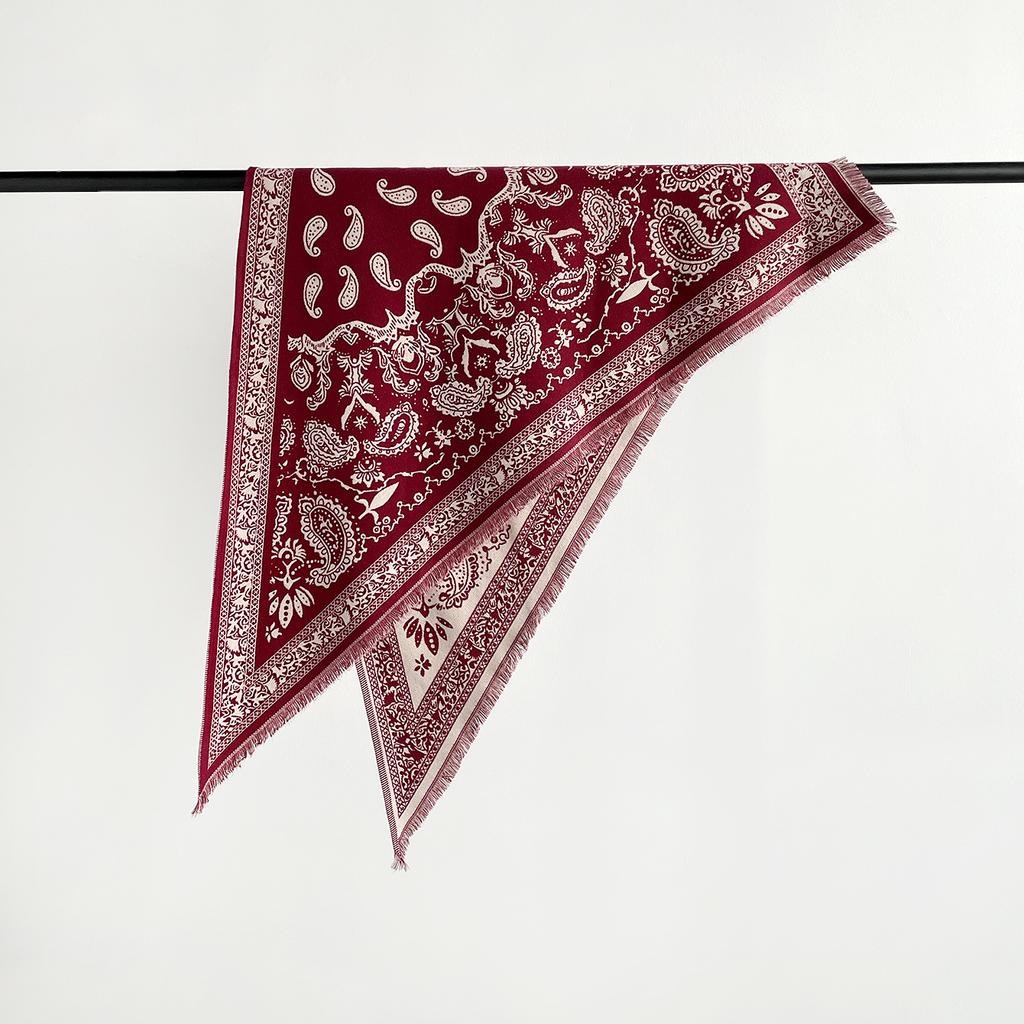 Autumn And Winter Imitation Cashmere Scarf Women'S Sweet Fashion Atmosphere Thickened Warm Scarf Shawl