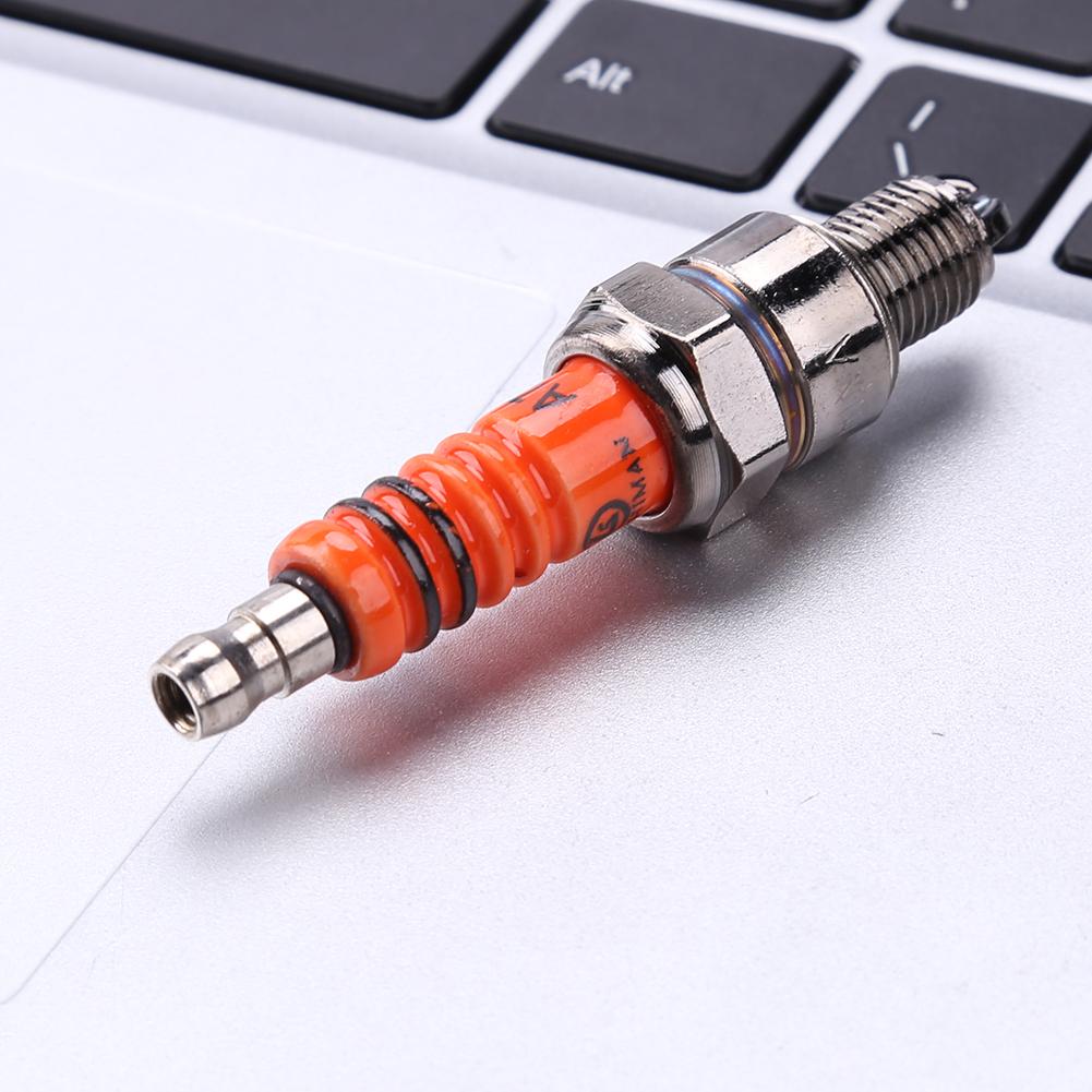 Motorcycle Spark Plug Iridium Spark Candle High Performance 3 Electrode A7TC Motorcycle Ignition Accessories for 50CC-150CC ATV