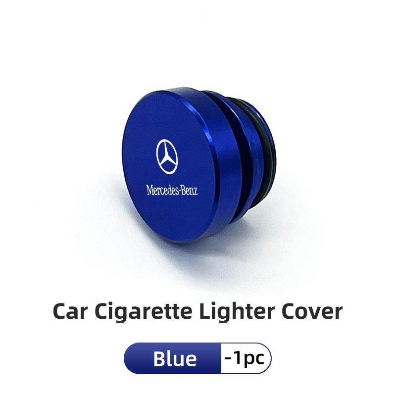 AABHA1 Car Alloy Cigarette Lighter Plug Cover Dust Protection Cap For Mercedes Benz W202 W212 W126 W140 W168 W177 CLS GLE GLC GLS CLA