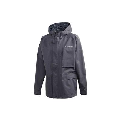 Outdoor Sports Hooded Jacket Men Jackets Charcoal-Grey GL7399