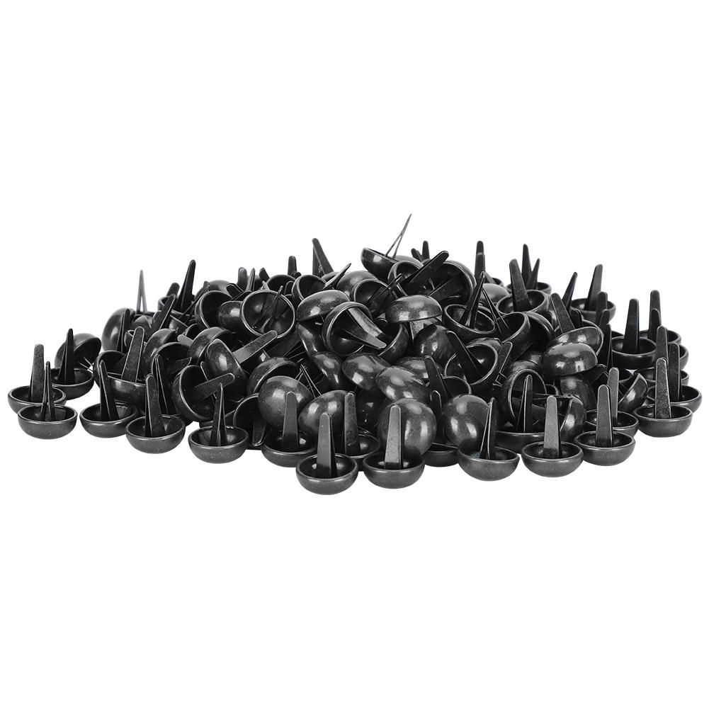 200Pcs Feet Pin Mushroom Shaped Tapered Stud 15mm Hardware Fitting for Leatherware Bag Suitcase