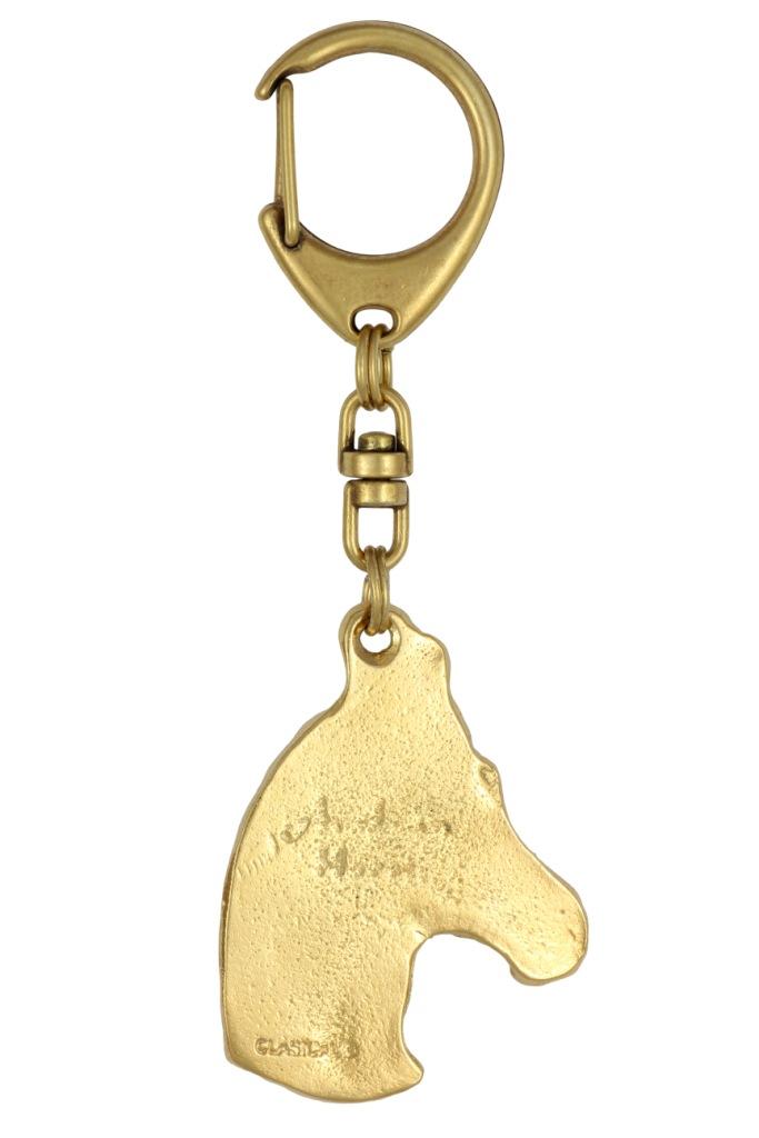 Australian Stock Horse – Keychain and necklace with a horse in a box, high-quality gold-plated product | Art-Dog