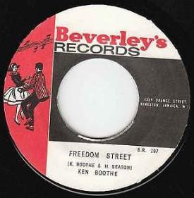 7inch Record KEN BOOTHE Freedom Street SR107 Beverleys Reco 1970 Jamaica Reggae Ska Dub Used