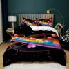 Rainbow Duvet Cover King/Queen Size LGBT Abstract Rainbow Heart Bedding Set for Girls Women Colorful Lines Soft Quilt Cover