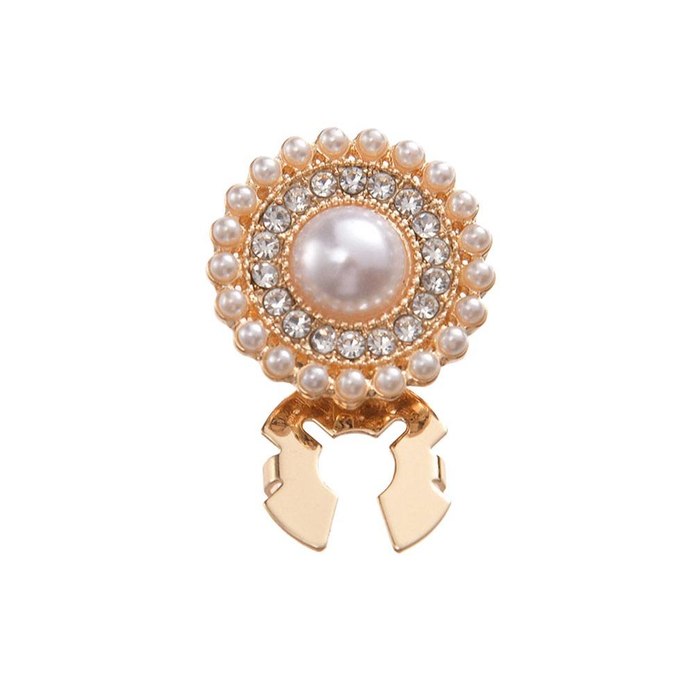 Стразы Жемчуг Цветок Пуговицы-накладки DIY Аксессуары Цветок Запонки для Мужчин Женщин Одежда