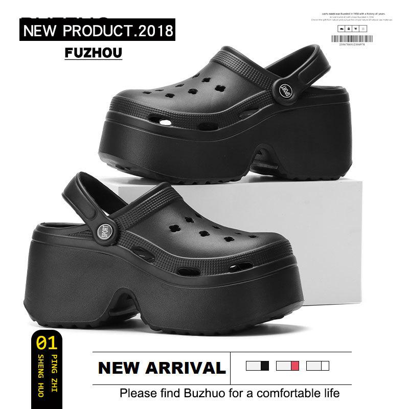 Сабо, женские сандалии, легкая уличная обувь, летняя садовая обувь, нескользящие сандалии из ЭВА, повседневные пляжные шлепанцы на толстой подошве