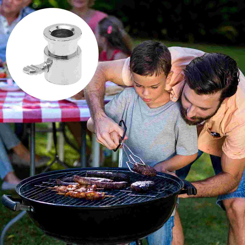 2 Pcs Barbecue Limit Set Outdoor Accessories Grill Sleeves Stop Collar Oven Premium Rotatable Iron Rotary
