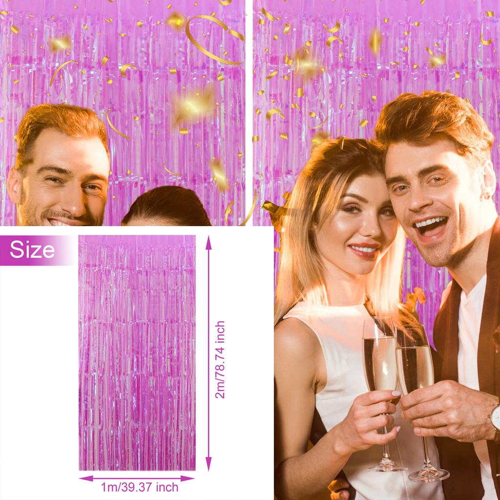Блестящие и красивые занавески из фольги для вечеринки по случаю дня рождения, фоновые занавески для вечеринки, украшения