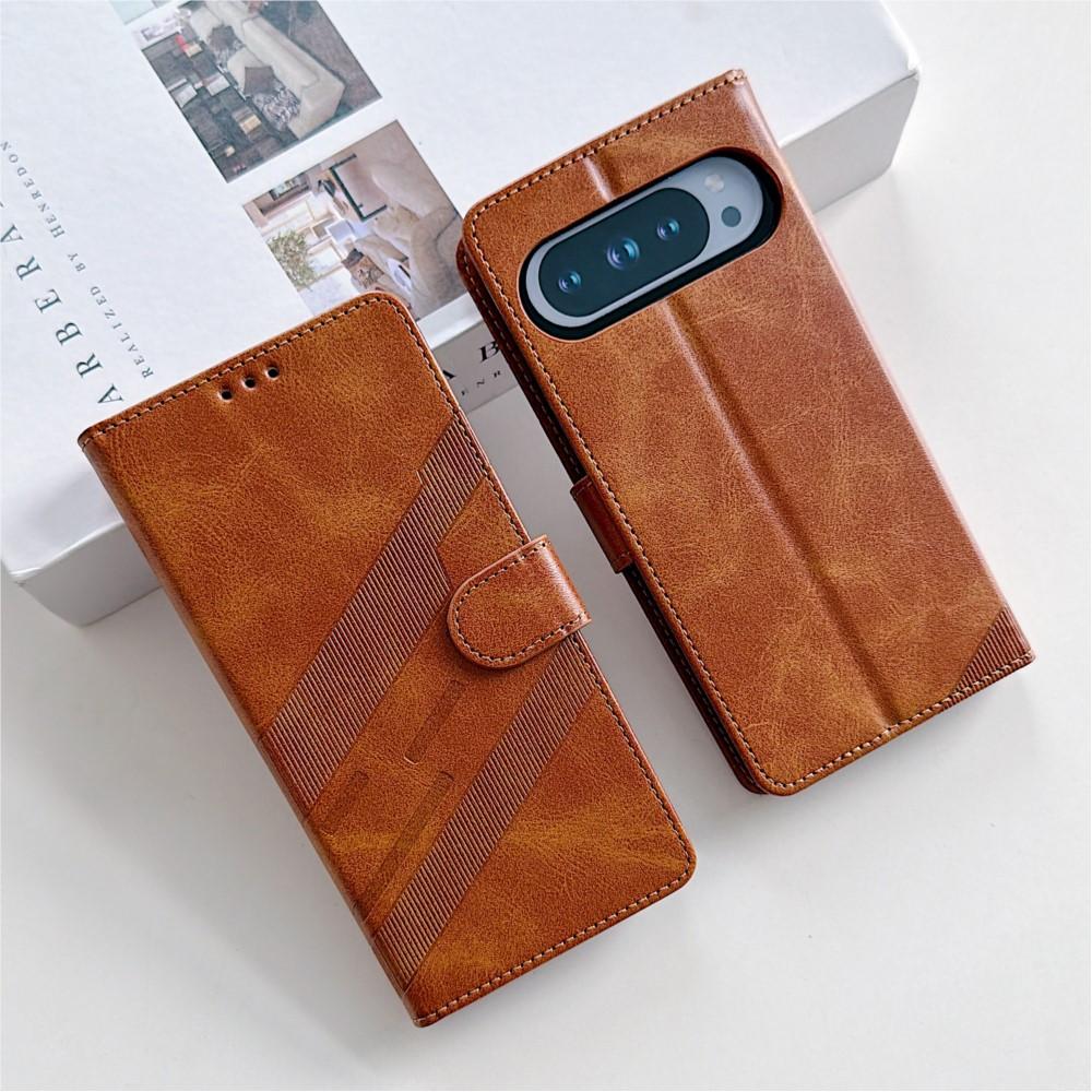Business Retro Card Slot Flip Leather Phone Case For Google Pixel 10 9 Pro XL 10A 9A 8A Shockproof Kickstand Holder Wallet Cover